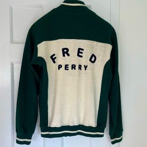 Fred Perry Men's Knitted Bomber Jacket - Size S